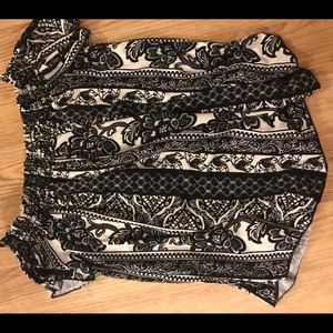 Black and white shirt